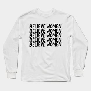 Believe Women (black) Long Sleeve T-Shirt